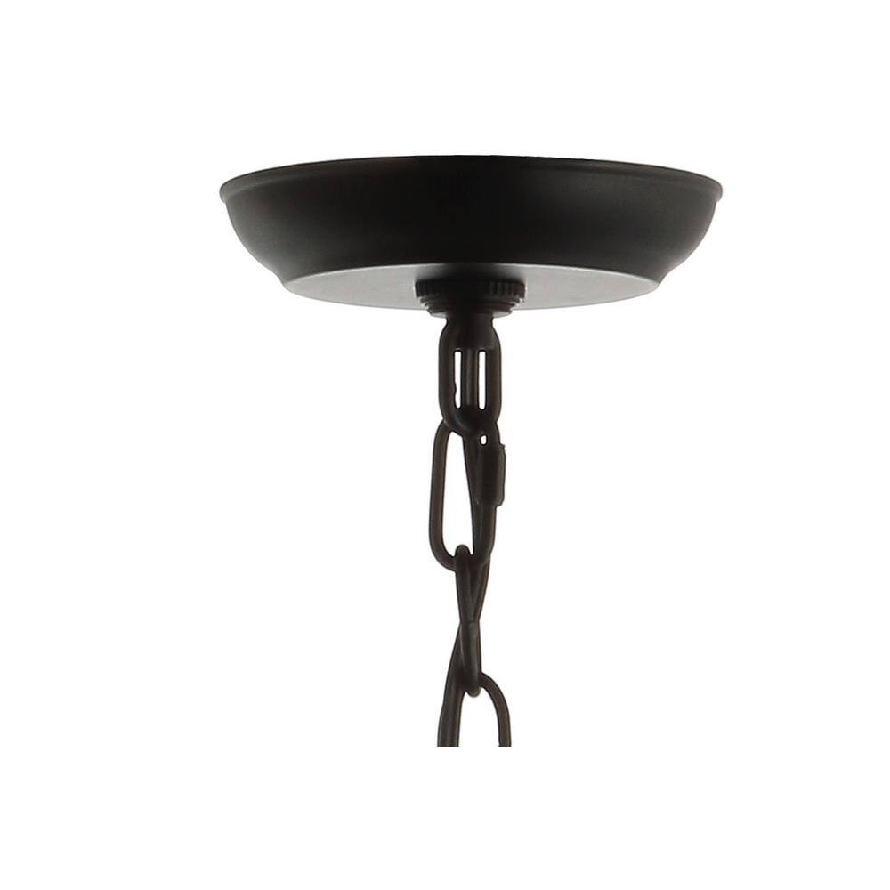 Maura 5-Light Black Crystal LED Chandelier