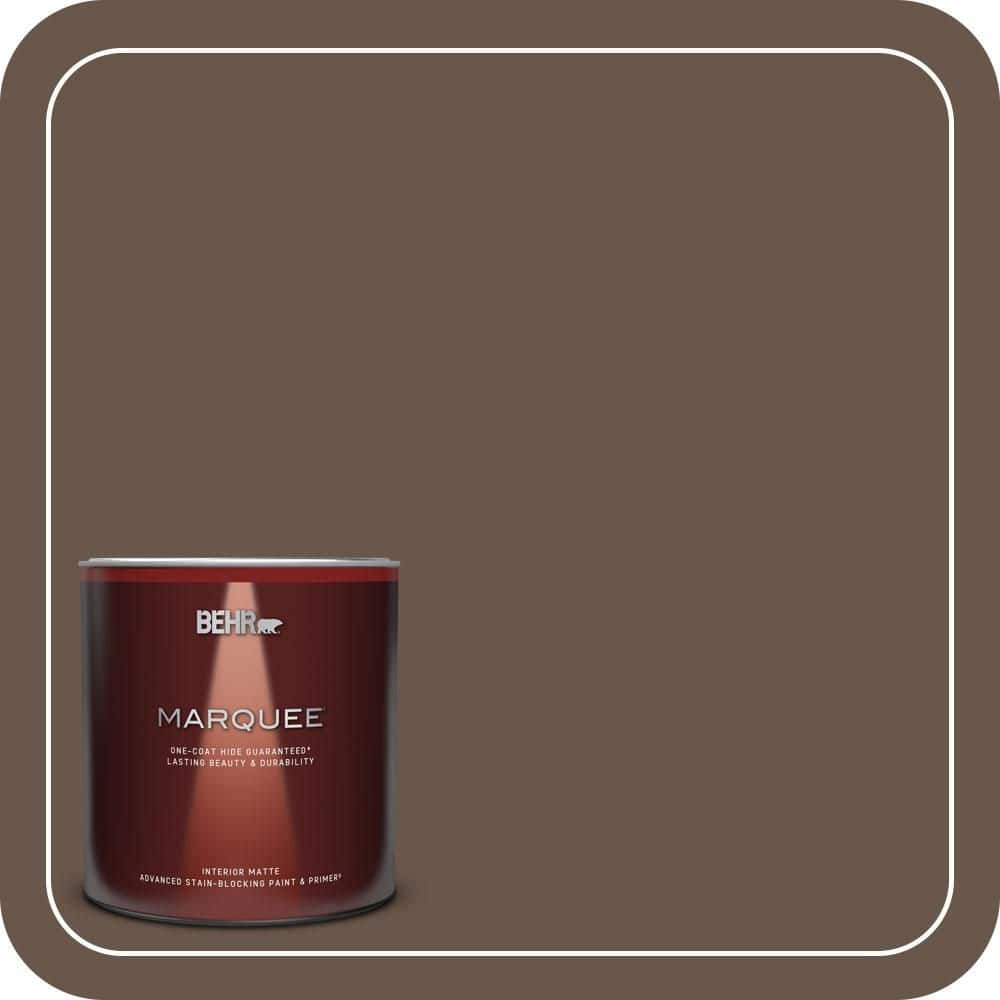 BEHR MARQUEE 1 Qt. #PPU5-18 Chocolate Swirl One-Coat Hide Matte
