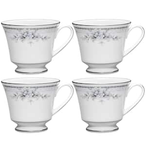 Sweet Leilani 8 fl. oz. (White) Porcelain Cups, (Set of 4)