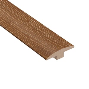 Wire Brushed Heritage Oak 3/8 in. Thick x 2 in. Wide x 78 in. Length T-Molding