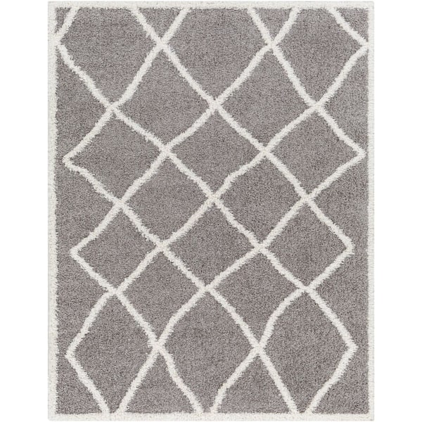 Livabliss Kinsley Charcoal Modern 8 ft. x 10 ft. Indoor Area Rug