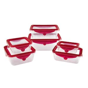 12-Piece Stretch and Fresh Stretchable Silicone Air-Tight Food Storage Container Set