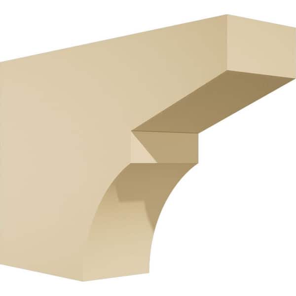 Ekena Millwork Standard Monterey 3 in. W x 8 in. H x 12 in. D Signature Urethane Rafter Tail Outlooker
