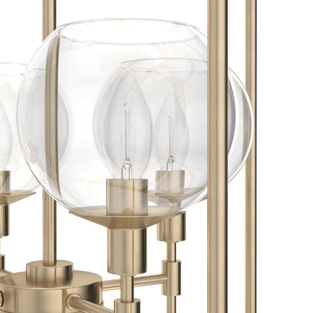 Alturas Gold Modern 4-Light Glass Pendant - 18.5" Wide