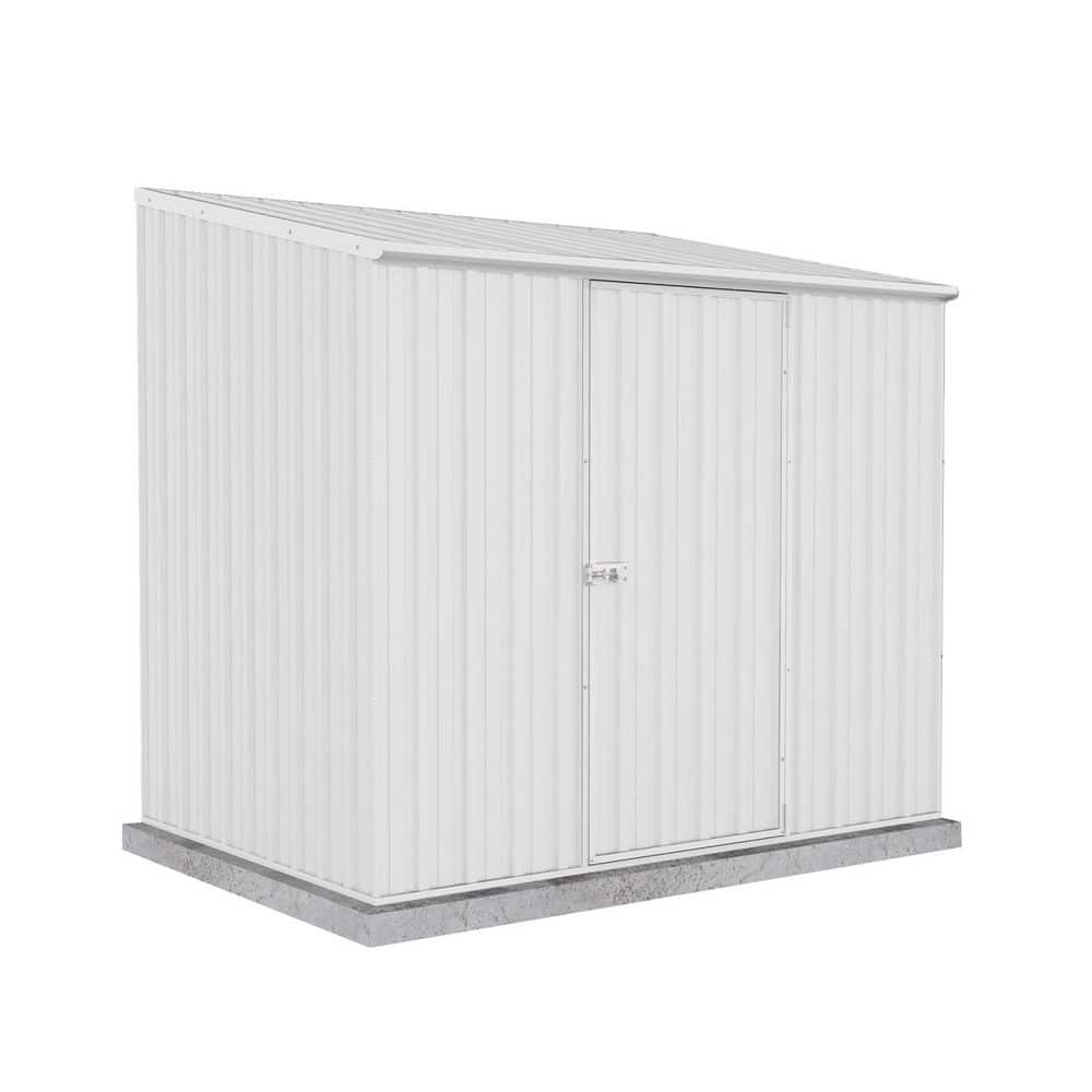 EZI Slider 7 ft. W x 5 ft. D Metal Storage Shed in Surfmist with SNAPTiTE a