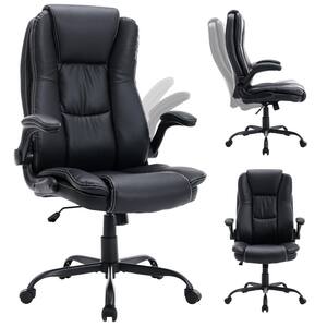 Black Adjustable Swivel Office Executive Chair