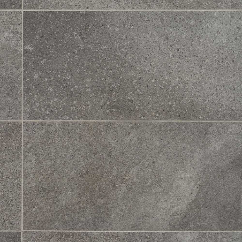 Iris Dark Gray Matte Porcelain Large Format Floor and Wall Tile