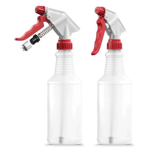 16 fl oz Plastic Spray Bottles Smoker Butchers for BBQ Grilling Smoking and Baking, White (2-Pack)