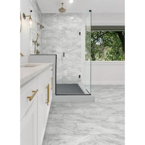 Starr Ridge Enchanting Gray 5 in. x 6 in. Color Body Porcelain Floor and Wall Tile Sample