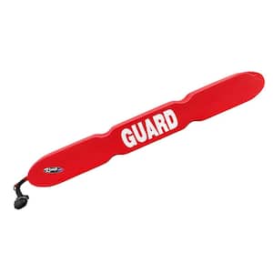 53 in. Red Mesh Ergonomic Lifeguard Rescue Tube, Life Guard Equipment for Pool Safety Lakes, Beaches, Waterparks