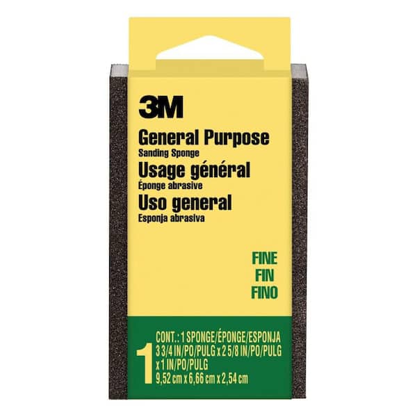 3M 2-5/8 in. x 3-3/4 in. Fine All-Purpose Sanding Sponge