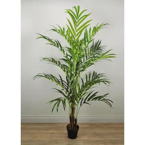 Botanical 4 . 4 ft. Green Artificial Areca Palm Tree in Pot