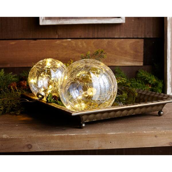 Unbranded Ball Ornament with LED Light (Set of 6)