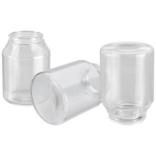 Unbranded 3PK-Lighting Accessory-Replacement Glass-Clear, 2-5/8 in. Fitter, 3-5/8 in. Dia. x 5-1/8 in. H