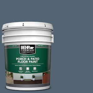 5 gal. #T17-17 Midnight Show Low-Lustre Enamel Interior/Exterior Porch and Patio Floor Paint