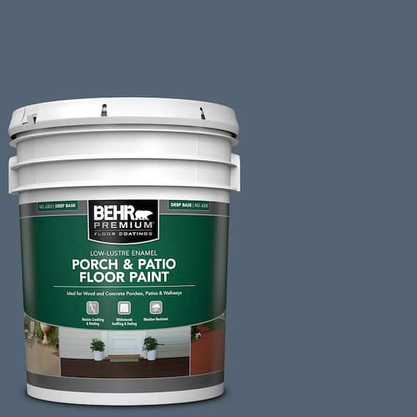 BEHR PREMIUM 5 gal. #T17-17 Midnight Show Low-Lustre Enamel Interior/Exterior Porch and Patio Floor Paint