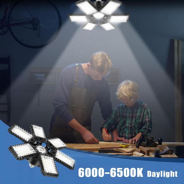 Lukyamzn 18000 Lumen LED Garage Ceiling Light with 6 Plus 1