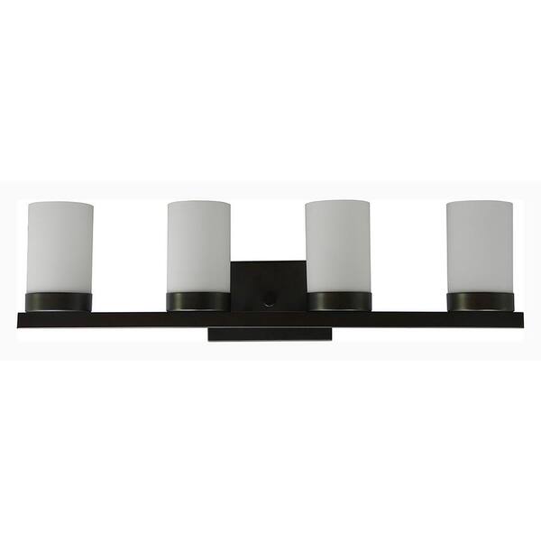 Filament Design 4-Light Old Silver Bath Light