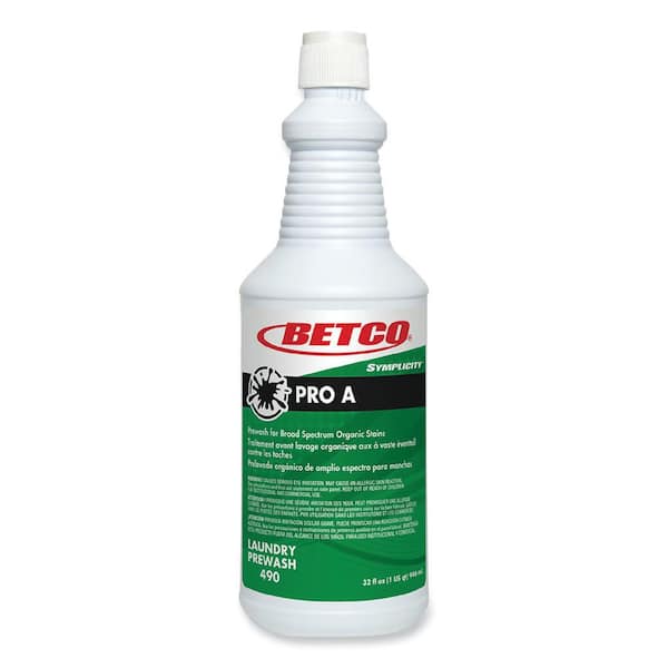 Betco Symplicity Pro A 32 oz. Citrus Scent Prewash/Spotter Fabric Stain Remover, Bottle (6-Pack)