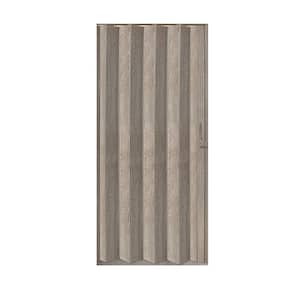 Neptune 36 in. x 80 in. Timber Luxe Texturized Surface PVC Accordion Door with Hardware