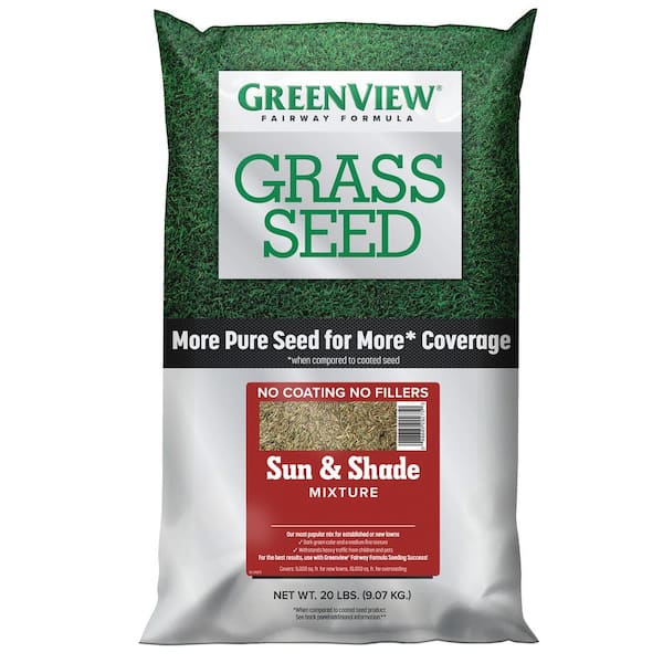GreenView 20 lbs. Fairway Formula Grass Seed Sun and Shade Mixture 2829338 The Home Depot
