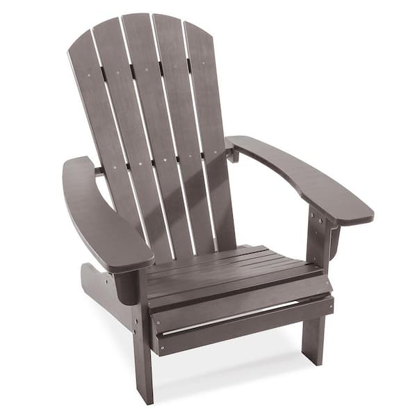 JAVABODA Oversized Patio Teak Adirondack Chair Outdoor Chairs (1-Pack)