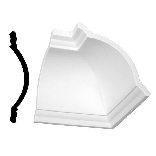 Focal Point 1/4 in. x 8-1/2 in. x 5 in. Primed Polyurethane Zoller Crown Inside Corner Block Moulding