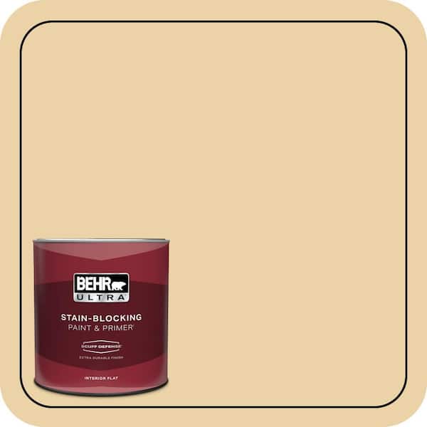 BEHR ULTRA 1 qt. #350F-4 Quiet Veranda Extra Durable Flat Interior Paint & Primer