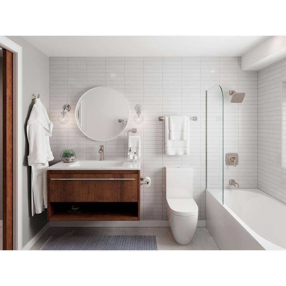 24-Inch Brushed Nickel Double Wall-Mounted Towel Bar