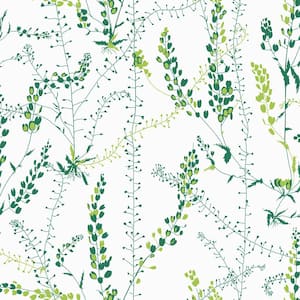 Bladranker Green Botanical Paper Strippable Roll Wallpaper (Covers 57.8 sq. ft.)