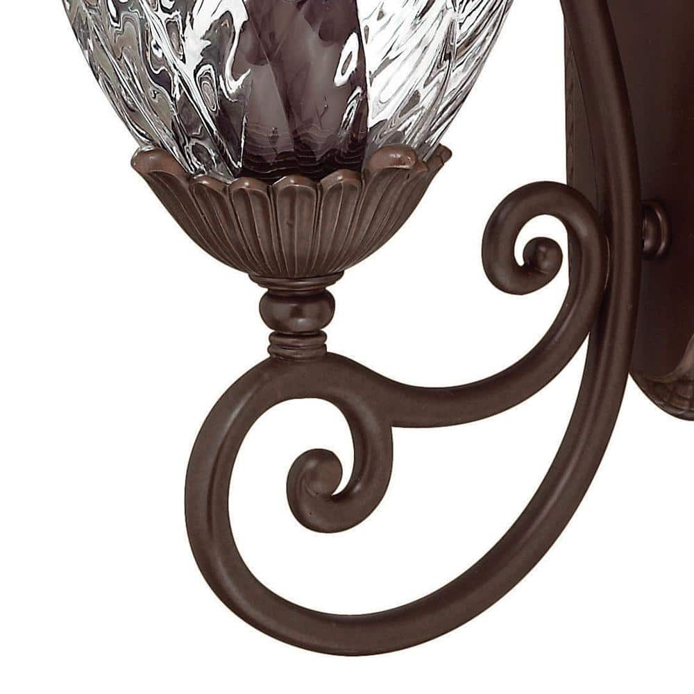 Copper Bronze Pineapple Outdoor Wall Lantern with Clear Glass