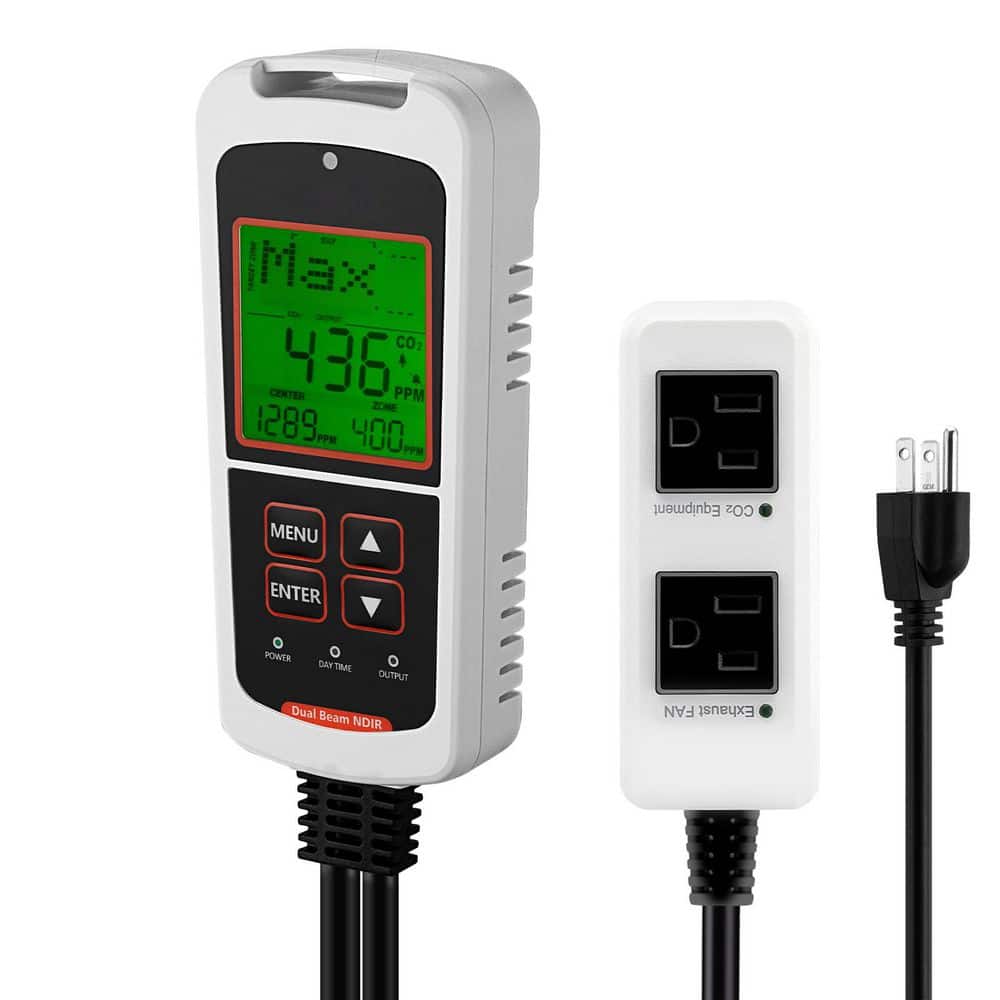 Carbon Dioxide Monitoring Controller with Dual Outlets, NDIR Technology for Labs, CO2 Sensor for Day&Night Detection price history on PriceWatchPro