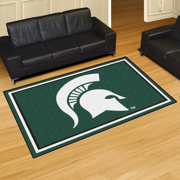NCAA - Michigan State University Green 8 ft. x 5 ft. Indoor Area Rug