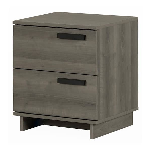 South Shore Cavalleri Gray Maple 19.5 in Nightstand