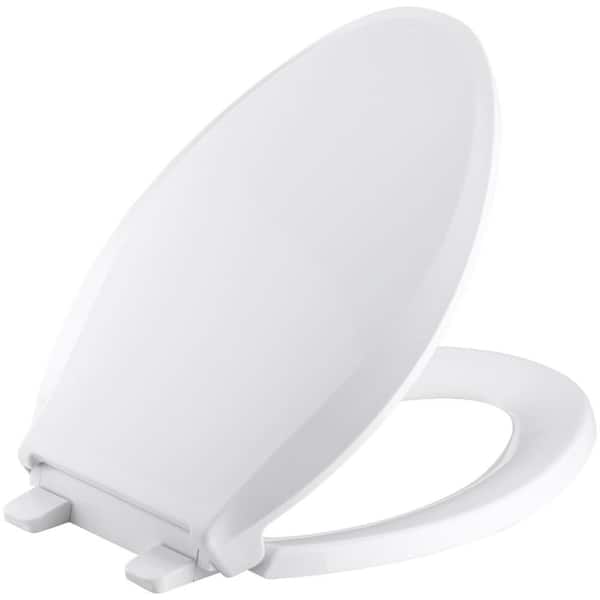 Cachet Elongated Closed Front Toilet Seat with Q3 Advantage in White