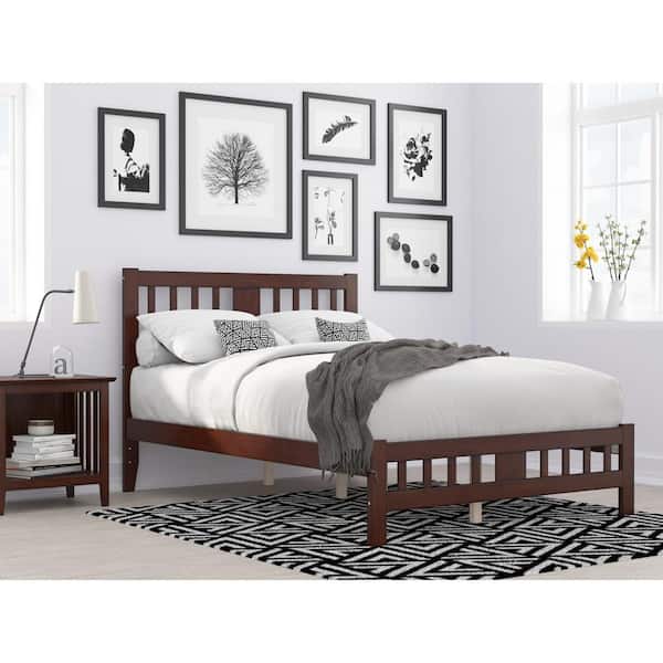AFI Tahoe Full Bed with Footboard in Walnut