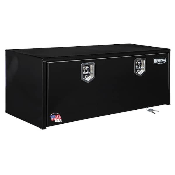Buyers Products Company 18 in. x 18 in. x 48 in. Gloss Black Steel Underbody Truck Tool Box