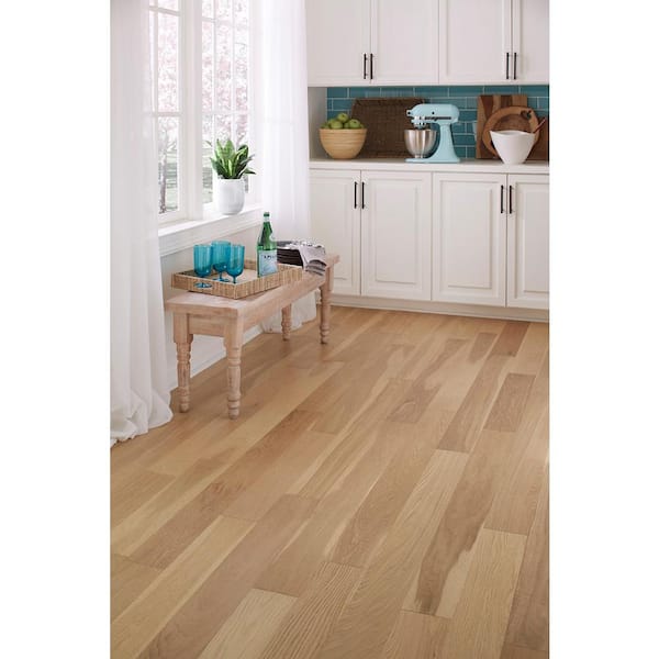 Take Home Sample - Honey Tone Engineered Waterproof Hardwood Flooring - 5 in. Width x 6 in. Length