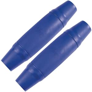 18 in. x 5 in. x 5 in. Blue Marine-Grade PVC Pipe Bumper for Boat Dock Systems and Modular Docks, 2-Pack