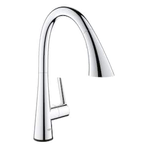 Zedra Touch Single-Handle Pull-Out Sprayer Kitchen Faucet with Touch Activation in StarLight Chrome