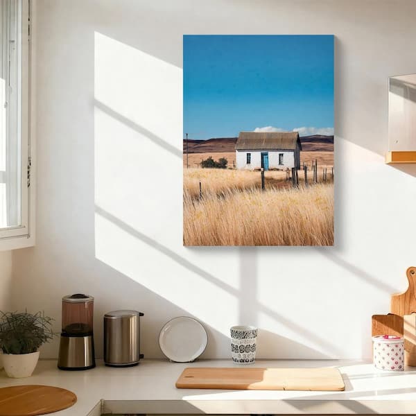 Miscool Avex 1-piece Frameless White House Picture Rustic