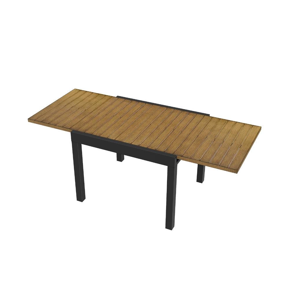 Aluminum Extendable Patio Dining Table with Extension