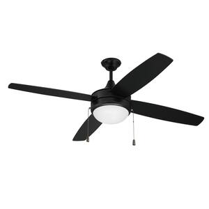 Breezary Felix 65 in. Indoor Black Large Ceiling Fan with Light 