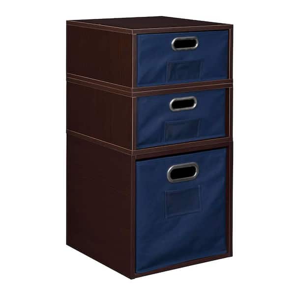 Regency 26 in. H x 13 in. W x 13 in. D Brown Wood 3-Cube Organizer
