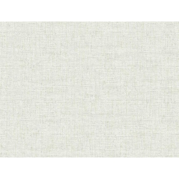 York Wallcoverings Papyrus Weave White Paper Peel & Stick Repositionable Wallpaper Roll (Covers 45 Sq. Ft.)