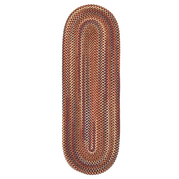 Colonial Mills Cedar Cove Rust 2 ft. x 12 ft. Oval Runner Indoor Area Rug