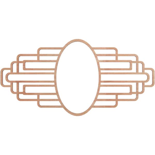0.375 in. x 6 in. x 8 in. Wood Medallion Moulding