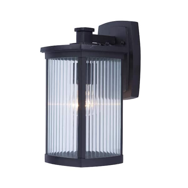 Maxim Lighting Terrace 7 in. W 1-Light Bronze Outdoor Wall Lantern Sconce