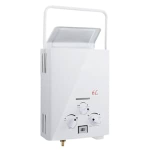 1.6 GPM Residential Portable Tankless Hot Water Heater Camper Propane Gas LPG Outdoor Boiler