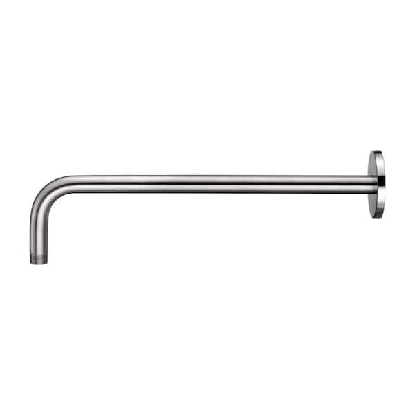 LUXIER 15 in. Shower Arm and Flange, Brushed Nickel